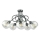 Plafonski luster EVIE 5xE27/60W/230V antracit/prozirno