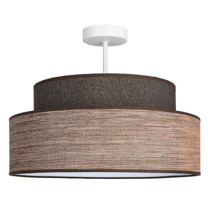 Plafonski luster GRACE 1xE27/60W/230V prečnika 40 cm braon/bež