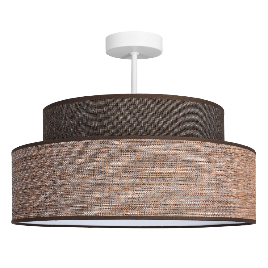 Plafonski luster GRACE 1xE27/60W/230V prečnika 40 cm braon/bež