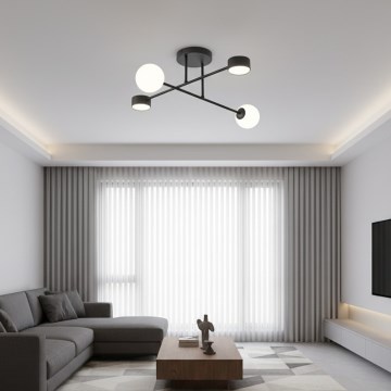 Plafonski luster HOLON 2xG9/8W/230V + 2xGX53/12W crni