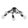 Plafonski luster INTER 5xE27/15W/230V crni
