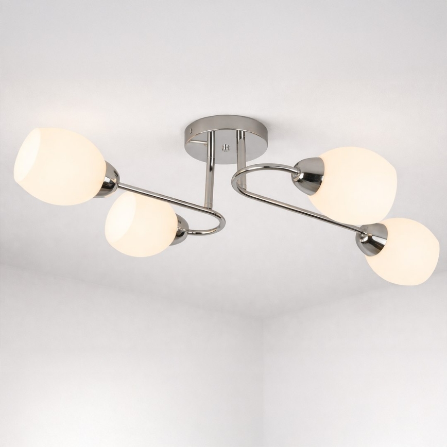 Plafonski luster KING 4xE27/15W/230V sjajni hrom