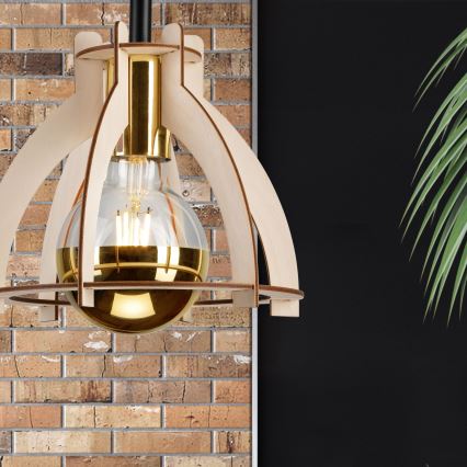 Plafonski luster LANDO 1xE27/15W/230V Ø 21 cm bukva