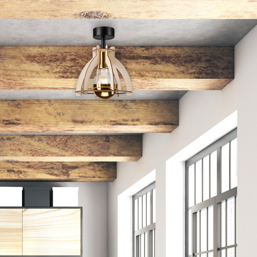 Plafonski luster LANDO 1xE27/15W/230V Ø 21 cm bukva