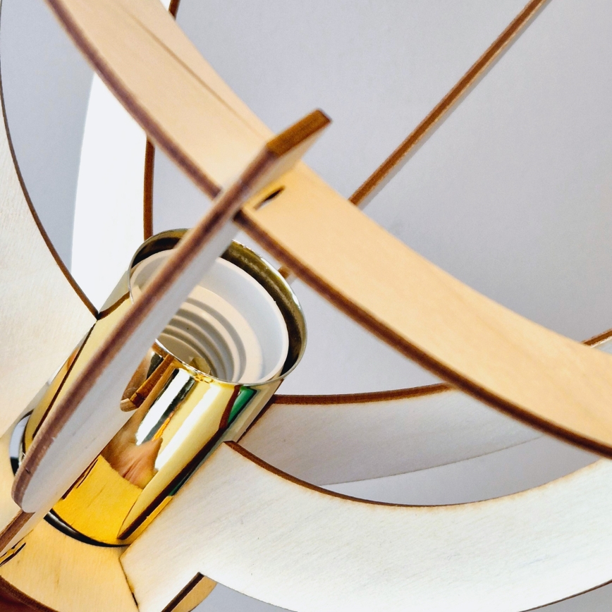 Plafonski luster LANDO 1xE27/15W/230V Ø 21 cm bukva