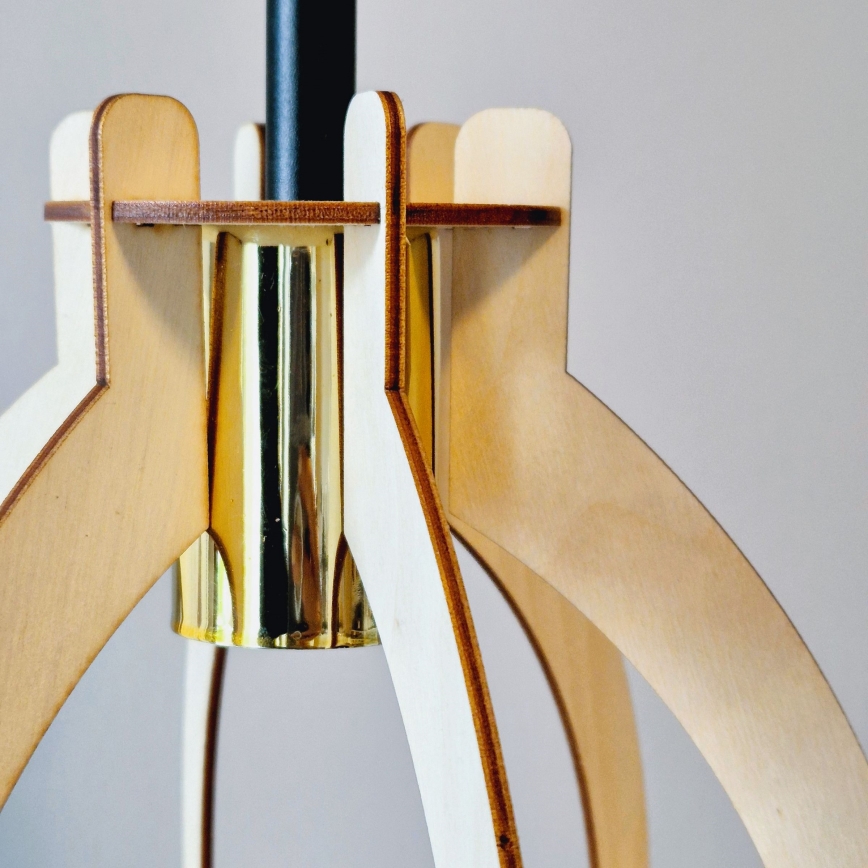 Plafonski luster LANDO 1xE27/15W/230V Ø 21 cm bukva