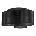Plafonski luster LOFT SHADE 3xE27/60W/230V crni