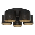 Plafonski luster LOFT SHADE 5xE27/60W/230V crna/zlatna
