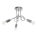 Plafonski luster LOOP 3xE27/15W/230V sjajni hrom