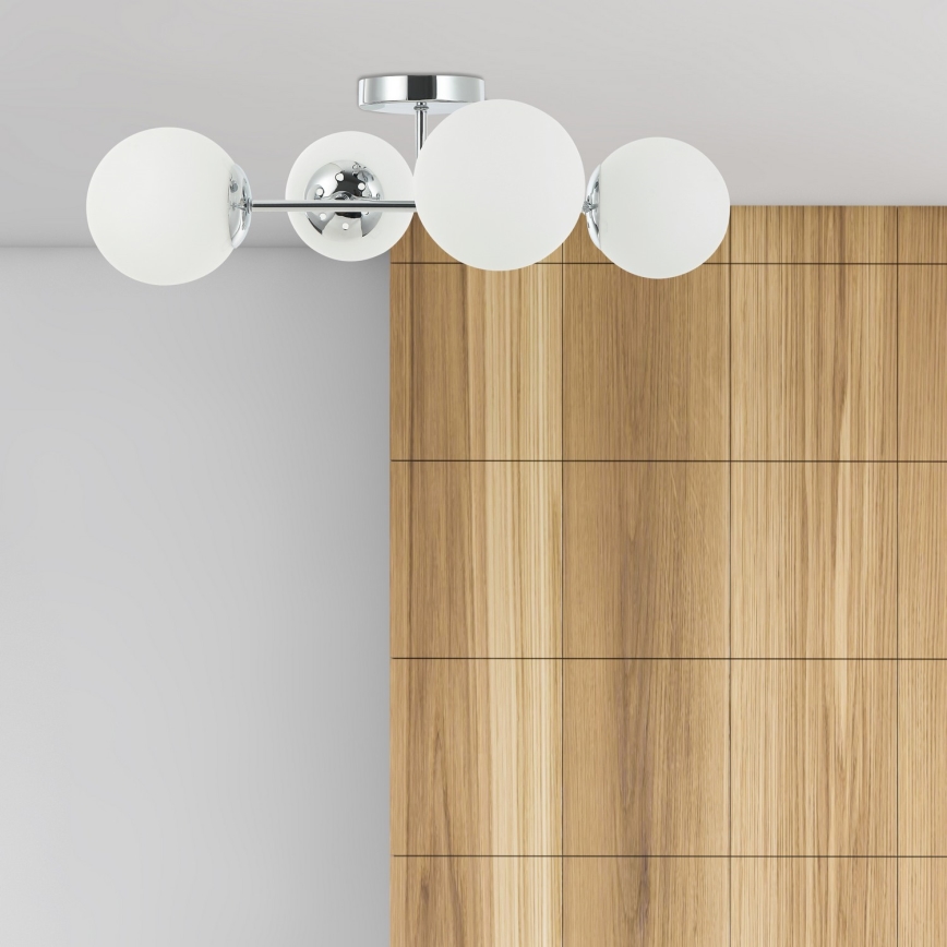 Plafonski luster MADDIE 4xE14/5W/230V, sjajni hrom