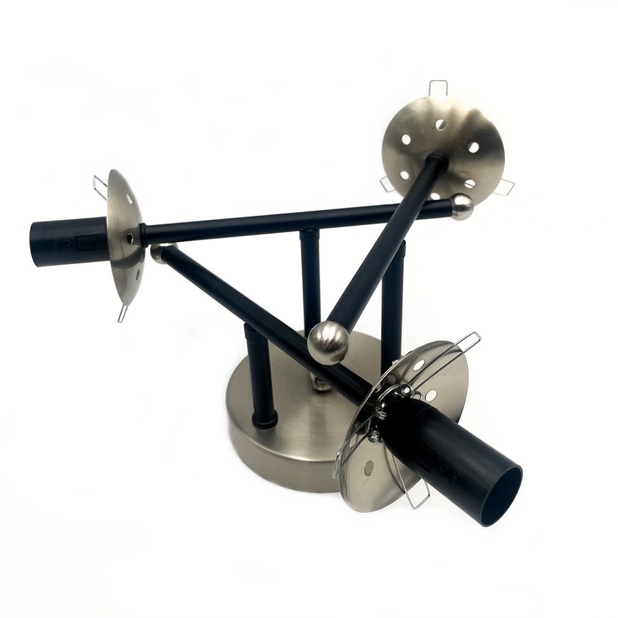 Plafonski luster MALENA 3xE14/5W/230V crna/zadimljena