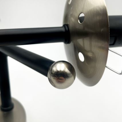 Plafonski luster MALENA 3xE14/5W/230V crna/zadimljena