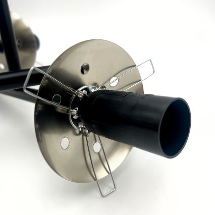 Plafonski luster MALENA 3xE14/5W/230V crna/zadimljena