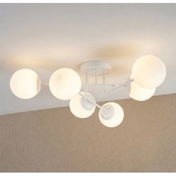 Plafonski luster MALENA 6xE14/5W/230V beo