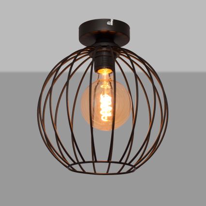 Plafonski luster MERCURE 1xE27/15W/230V, prečnik 24 cm, crne boje