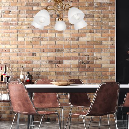 Plafonski luster MIRANDA 5xE27/60W/230V zlatne boje