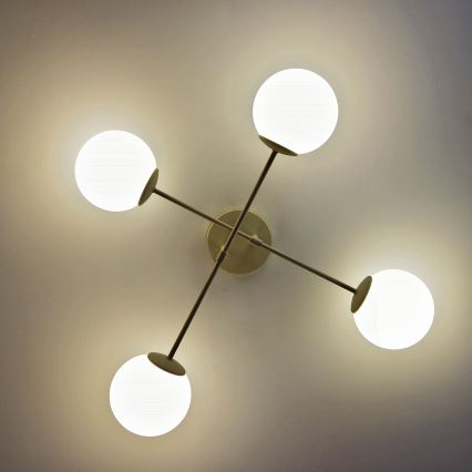 Plafonski luster MOON 4xE27/15W/230V, krem boja