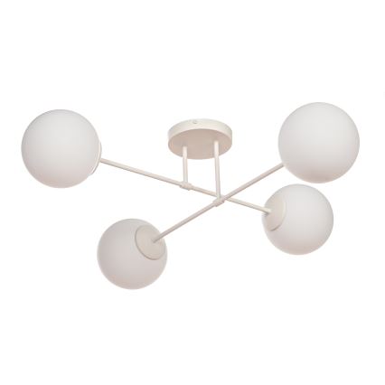 Plafonski luster MOON 4xE27/15W/230V, krem boja