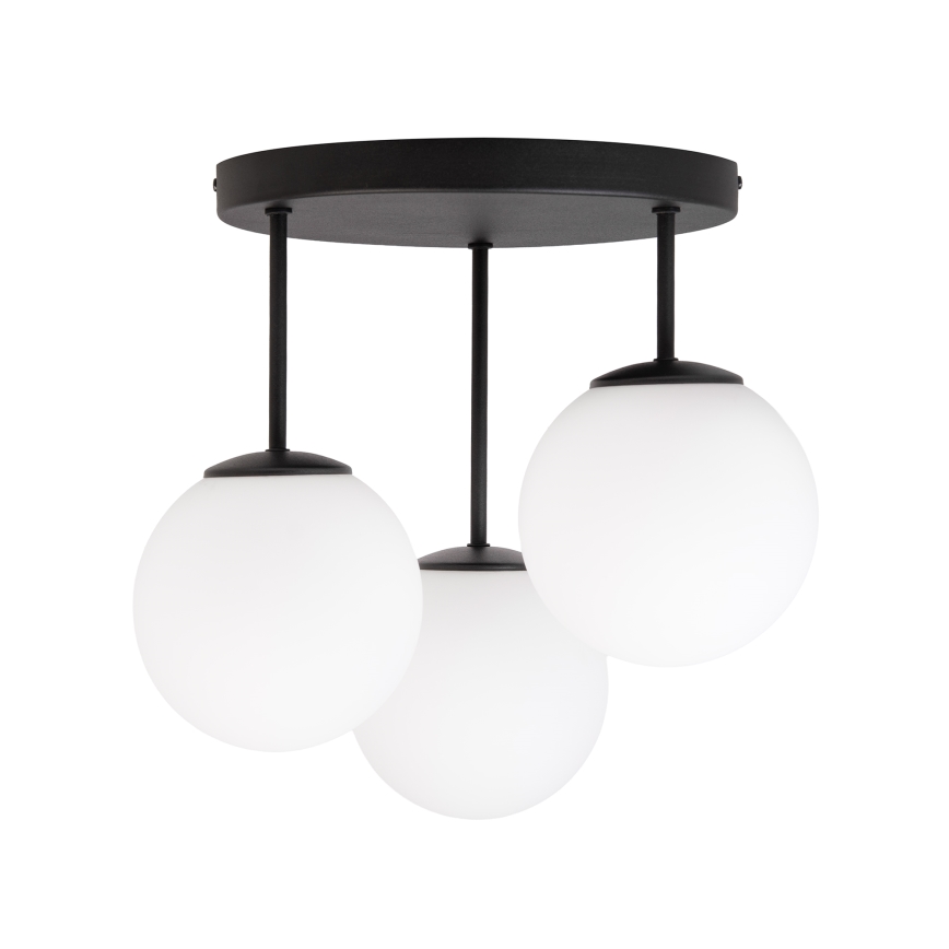 Plafonski luster MOONLIGHT 3xE27/15W/230V crne boje