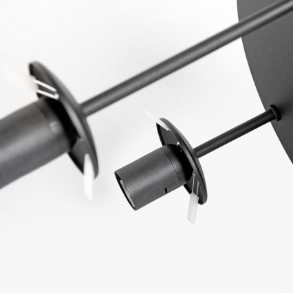 Plafonski luster MOONLIGHT 3xE27/15W/230V crne boje