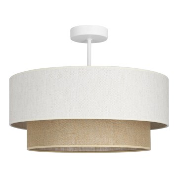 Plafonski luster NATIA, 1x E27 (maks. 60 W), 230 V, prečnik 45 cm, bela/smeđa