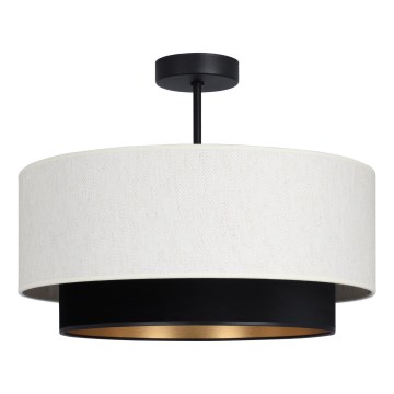 Plafonski luster NATIA 1xE27/60W/230V, prečnik 45 cm, bela/crna