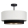Plafonski luster NATIA 1xE27/60W/230V, prečnik 45 cm, bela/crna