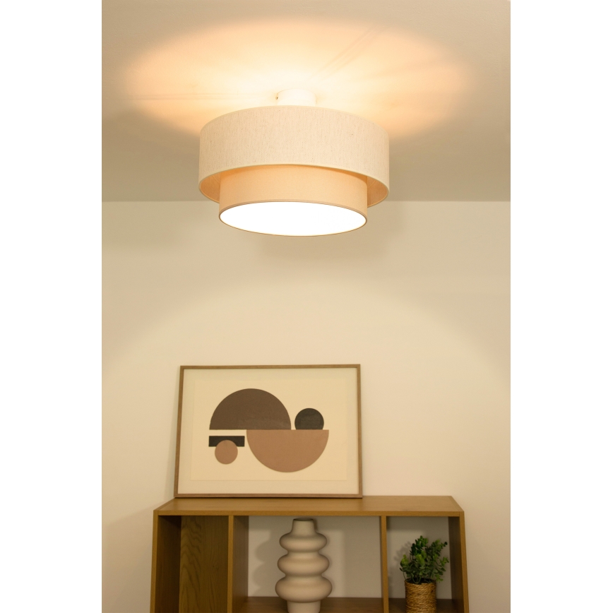 Plafonski luster NATIA 1xE27/60W/230V prečnik 45 cm krem