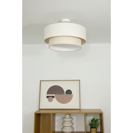 Plafonski luster NATIA 1xE27/60W/230V prečnik 45 cm krem