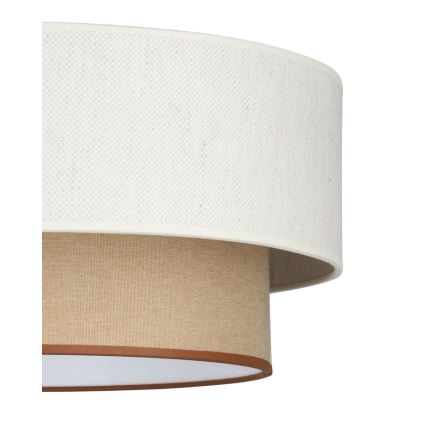 Plafonski luster NATIA 1xE27/60W/230V Ø 45 cm bela/braon