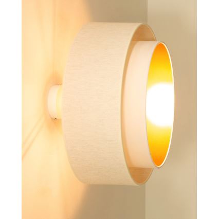 Plafonski luster NATIA 1xE27/60W/230V Ø 45 cm bela