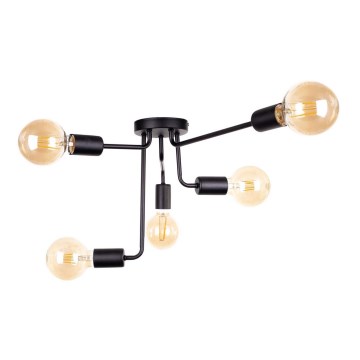 Plafonski luster NIXO 5xE27/60W/230V crni