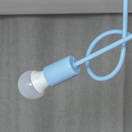 Plafonski luster OXFORD 2xE27/15W/230V plava