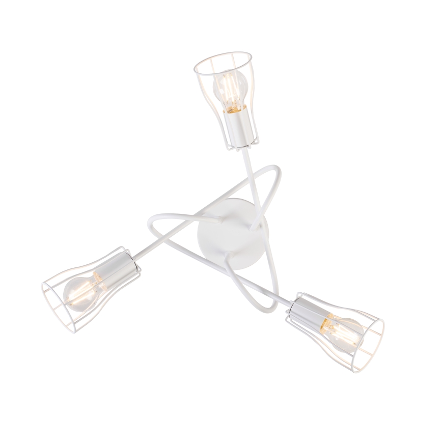 Plafonski luster OXFORD 3xE27/15W/230V bela