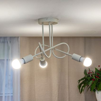 Plafonski luster OXFORD 3xE27/15W/230V krem