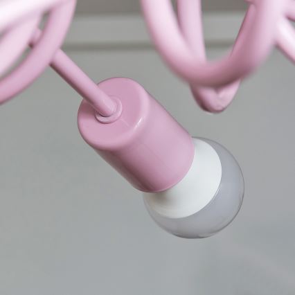 Plafonski luster OXFORD 3xE27/15W/230V roze