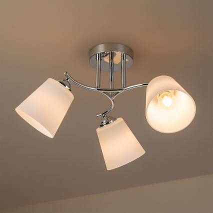Plafonski luster PAFOS 3xE27/15W/230V sjajni hrom