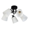 Plafonski luster PAFOS 5xE27/15W/230V crna