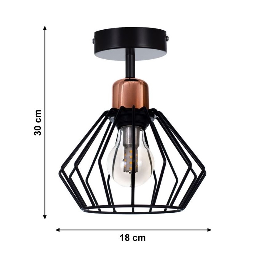 Plafonski luster PORTO 1xE27/40W/230V
