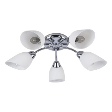 Plafonski luster PORTOS 5xE14/10W/230V sjajni hrom