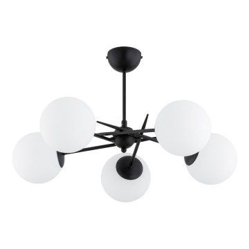 Plafonski luster PRIMERY 5xE14/10W/230V crni