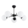 Plafonski luster PRIMERY 5xE14/10W/230V crni