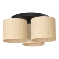 Plafonski luster RATTAN 3xE27/60W/230V ratan