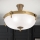 Plafonski luster ROCCA 4xE27/60W/230V, prečnik 43 cm, bronza/bela