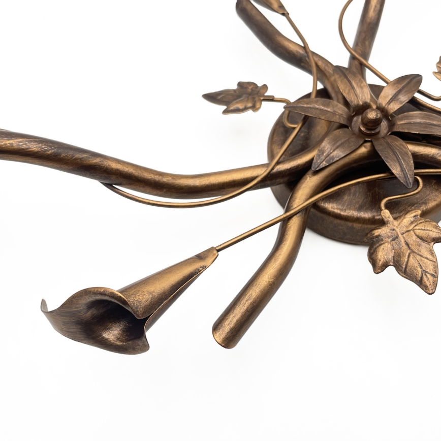 Plafonski luster ROZETA 3xE14/40W/230V, bronzan