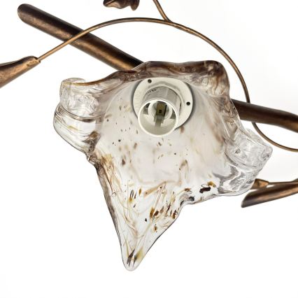 Plafonski luster ROZETA 3xE14/40W/230V, bronzan