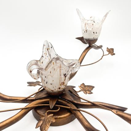 Plafonski luster ROZETA 4xE14/40W/230V, bronza