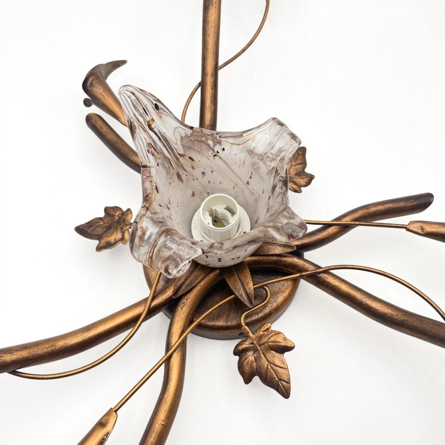 Plafonski luster ROZETA 4xE14/40W/230V, bronza