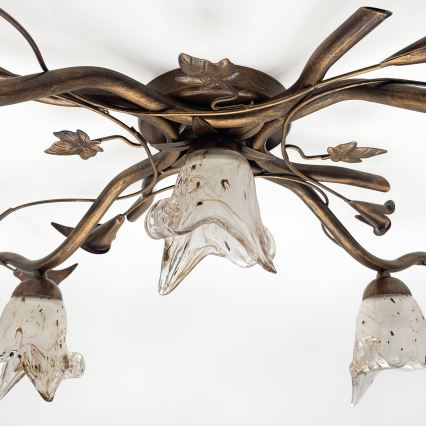 Plafonski luster ROZETA 5xE14/40W/230V bronza