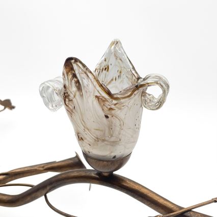 Plafonski luster ROZETA 5xE14/40W/230V bronza